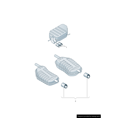 Embout d'Échappement Chromé Audi Sport (Audi A4 A5 A6 Q5)