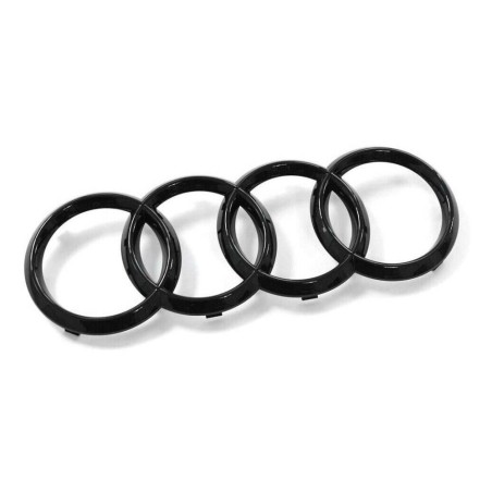 Emblème Audi Original Calandre Anneaux Black Edition Logo Noir