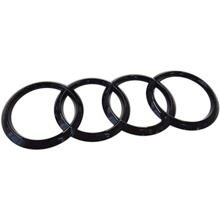 Emblème Original Audi Anneaux A3 (8V) Sportback Logo Autocollant Édition Noire Brillant