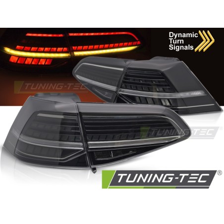 LED TAIL LIGHTS SMOKE LED SEQ fits VW GOLF 7 13-19