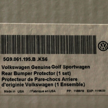 Plaque de protection de pare-chocs arrière VW Golf Alltrack SportWagen OE