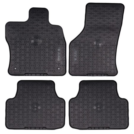 Nouveau Ensemble de Tapis de Sol en Caoutchouc Noir Toutes Saisons pour VW Volkswagen Jetta 2019-2020