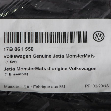 Nouveau Ensemble de Tapis de Sol en Caoutchouc Noir Toutes Saisons pour VW Volkswagen Jetta 2019-2020