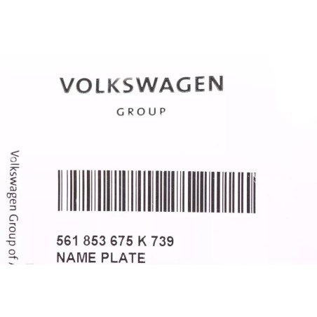 Plaque Nominale Chromée Emblème d'Origine VW Volkswagen Passat SE 2012-2015