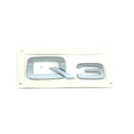 Emblème Audi Q3 Logo Autocollant Désignation Modèle Chromé Brillant 8U08537412ZZ