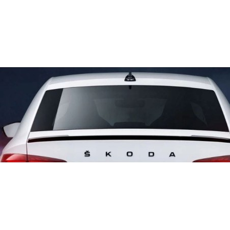 Emblème arrière noir Skoda Schriftzug Blackline