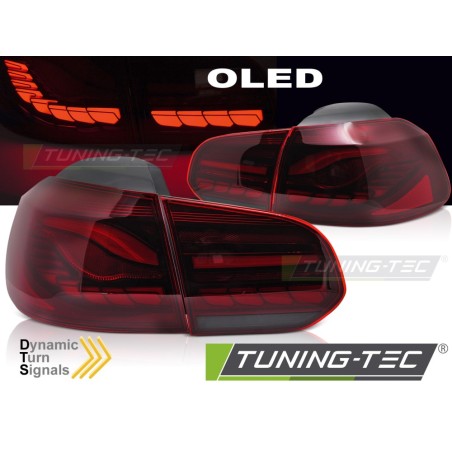 Feux arrière LED rouges OLED pour VW Golf 6 08-13