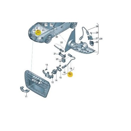 Faisceau de câbles adaptateur 360 Audi A6 A7 2011-2018