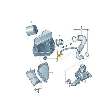 Filtre à air 1.8 2.0 essence TFSI Audi A6 A7 2015-2018