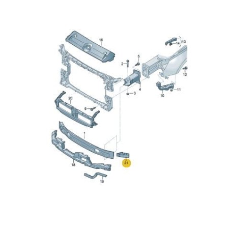 Support de capteur du système de protection des piétons Audi A4 B9 A5