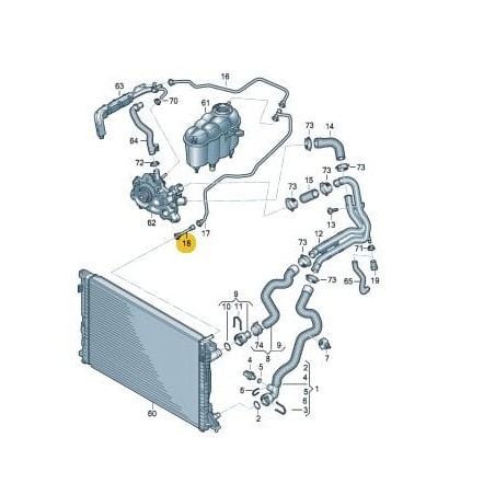 Durite de reniflard Audi A4 B9 A5