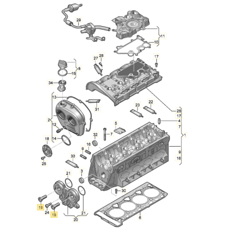 Vis de soupape de calage d'arbre à cames 2.0 TSI TFSI VW AUDI SEAT SKODA