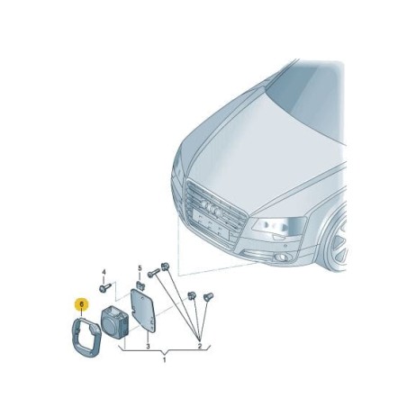 Cache de cadre de radar avant Distronic Audi A6 A7 2011-2014