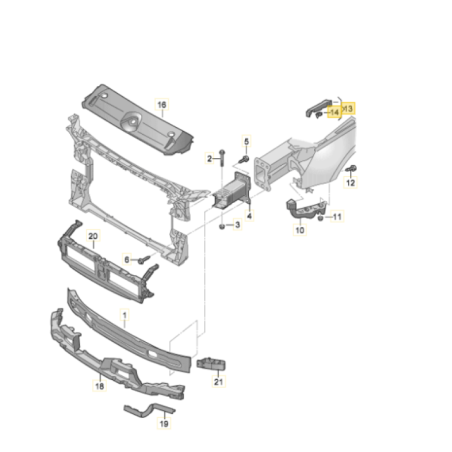 Joint d'aile avant Audi A4 B9 2016- Audi A5 2017-