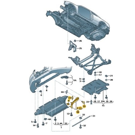 Becquet de roue avant Audi A5 2008-2017