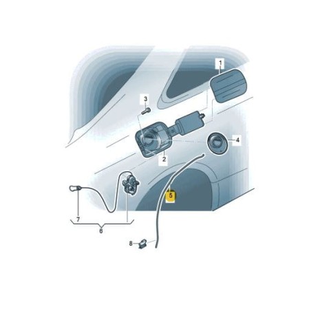 Durite de trappe à carburant Audi A5 A6 A7