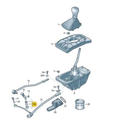 Kit de réparation sélecteur de levier de vitesse AUDI A4 A6