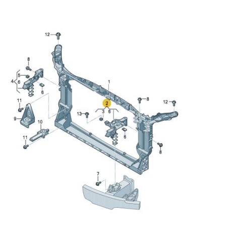 Support de fixation de phare Audi A6 C8 A7 2019-