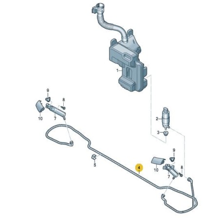 Tuyau de lave-phares Audi A3 FL 2017-2020