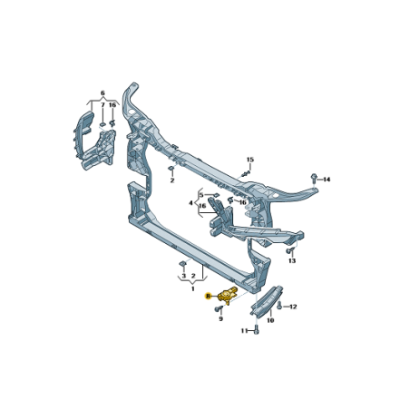 Support inférieur de radiateur Audi Q5 2017-