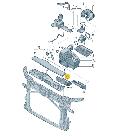 Conduit d'air 1.6 2.0 TDI 1.5 1.8 2.0 TSI