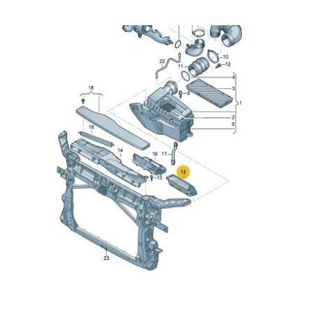 Guide d'air VW Sharan Tiguan Seat Alhambra