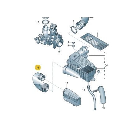 Durite d'admission d'air moteur 1.8 2.0 TSI VW Passat Beetle Jetta Scirocco