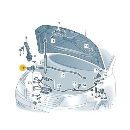 Pièce de filtre VW Passat B7 2011-2015