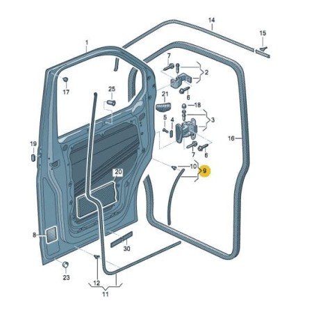 Joint de porte avant VW T5