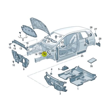 Isolation d'aile avant VW GOLF VII 2013-2020