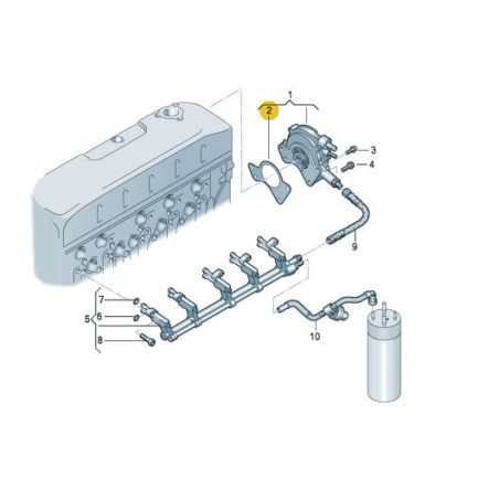 Joint de pompe à vide tandem 2.5 TDI 5.0 TDI VW T5 Phaeton Touareg