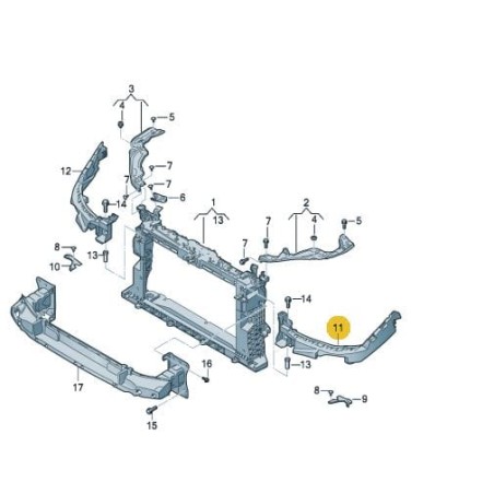 Support de fixation de phare SEAT IBIZA V