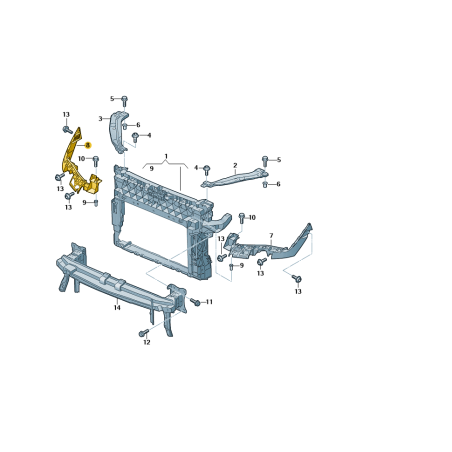 Support de fixation de phare Seat Ateca CUPRA