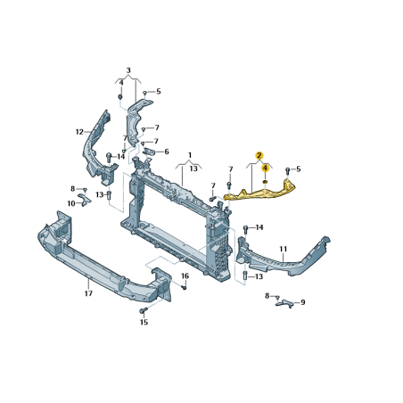 Support supérieur de phare Seat Ibiza 2017-