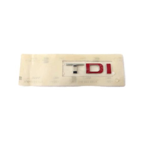 Emblème autocollant arrière logo TDI badge rouge - DI - SEAT