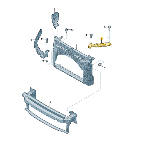 Support supérieur de phare Seat Leon III 2013-2020