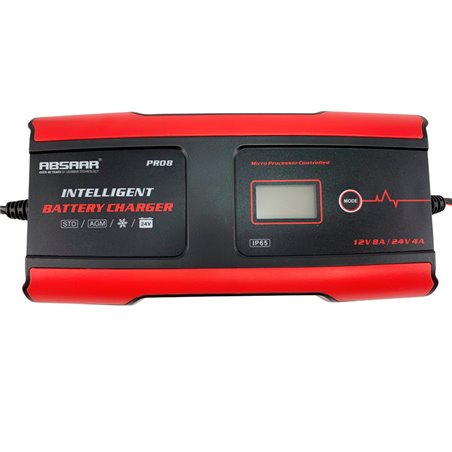 Absaar Pro 8.0 Chargeur de Batterie 6/12V 8A