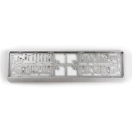 Porte-plaque synthétique 'Click' 52x11cm Argent