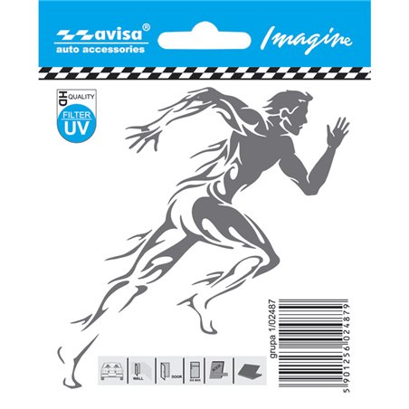 Autocollant AutoTattoo Runner man - 9,7x9,9cm