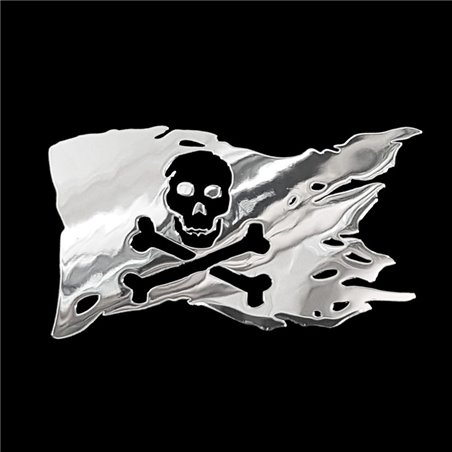 Autocollant Nickel 'Pirate Flag' - 70x44,5mm