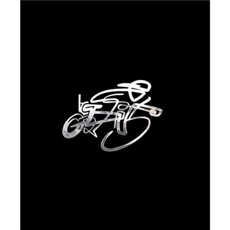 Autocollant Nickel 'Cyclist 2' - 60x40mm