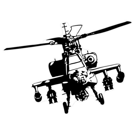 Autocollant AutoTattoo Helicopter - 45x33cm