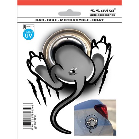 Autocollant 3D AutoTattoo Mouse - 12x14,5cm