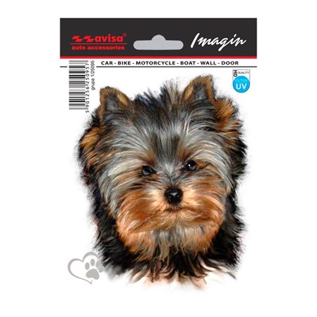 Autocollant AutoTattoo Yorkshire Terrier II - 11x13cm