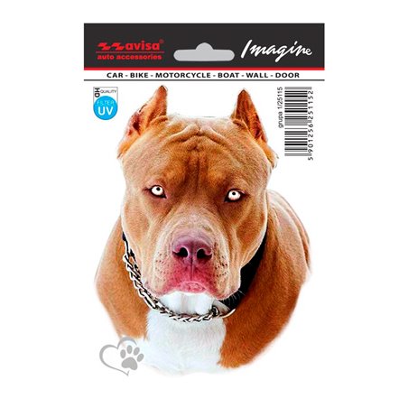 Autocollant AutoTattoo Pitbull - 11x14,5cm