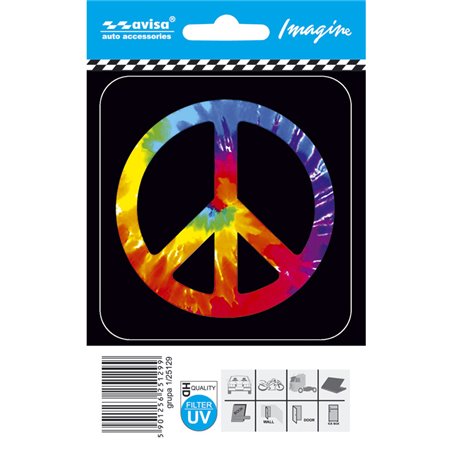 Autocollant AutoTattoo Peace symbol - 8,7x9,2cm