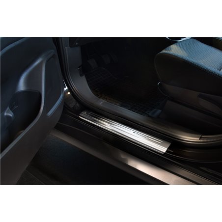 Seuils de portes inoxydable sur mesure pour Mitsubishi Outlander III 2012- - 'Exclusive' - 4-pièces