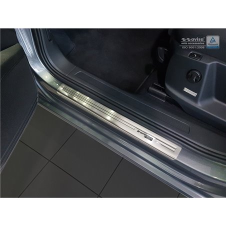 Seuils de portes inoxydable sur mesure pour Volkswagen Touran III 2015- - 'Special Edition' - 4-pièces