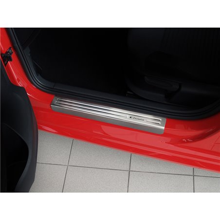 Seuils de portes inoxydable sur mesure pour Volkswagen Polo 6R 2009-2014 & 6C 2014-2017 5-portes - 'Exclusive' - 4-pièces