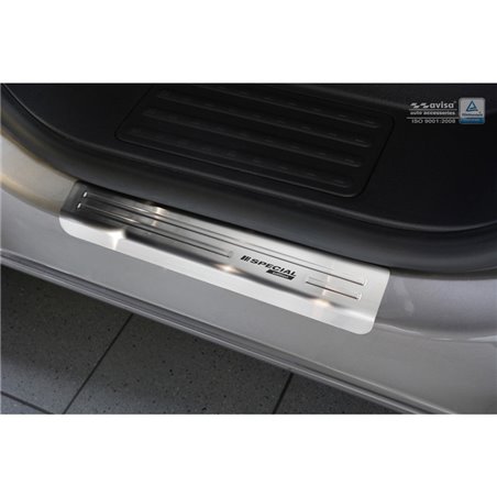 Seuils de portes inoxydable sur mesure pour Volkswagen Transporter T6 2015- & FL 2019- 'Special Edition' - 2-pièces